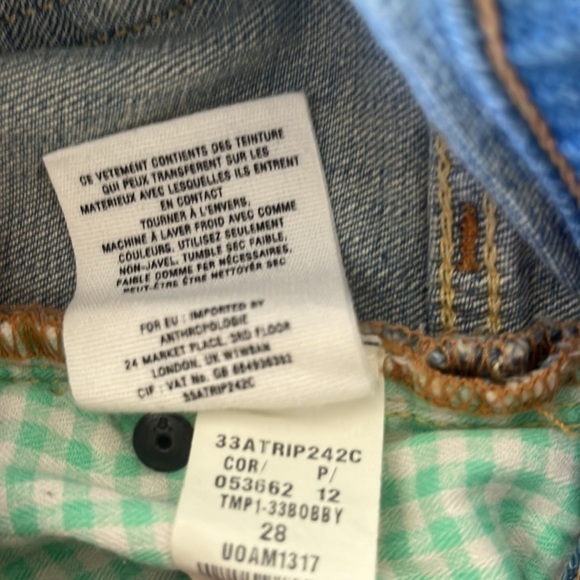 Anthropologie Jean shorts by Pilero stone washed - Picture 9 of 9